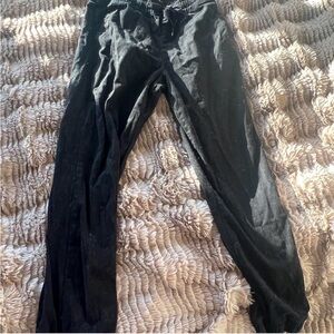 Francesca's Collections Black Joggers Sleek Casual Style